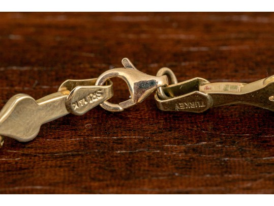 Adorable 14K Yellow & White Gold Bracelet