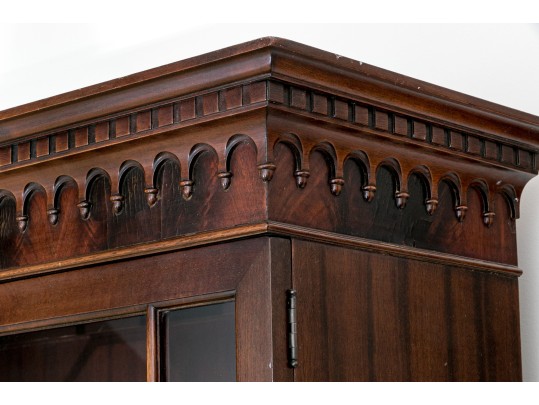 George III Style Mahogany Secretary Bookcase For Up-cycle