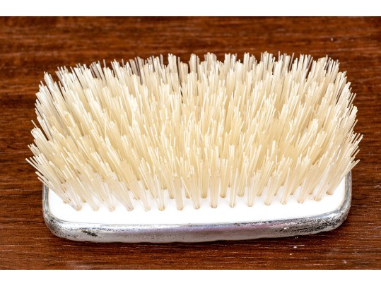 Tiffany & Co Sterling Silver Alligator Skin Textured Clothes Brush
