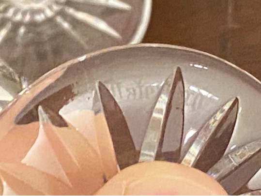 Set Of Eight Crystal Cordial/Sherry Glasses, Likely Waterford 