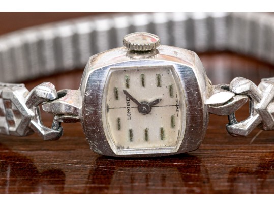 14K White Gold Longines Ladies Wristwatch