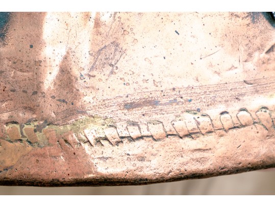 Fabulous Large And Rustic Twin-Handled Copper Cauldron