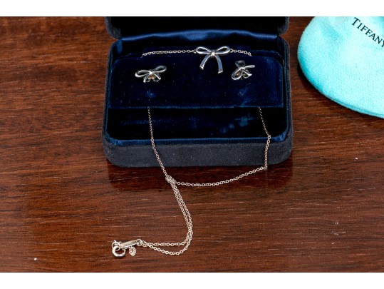 Tiffany & Co. Sterling Silver Bow Jewelry Suite