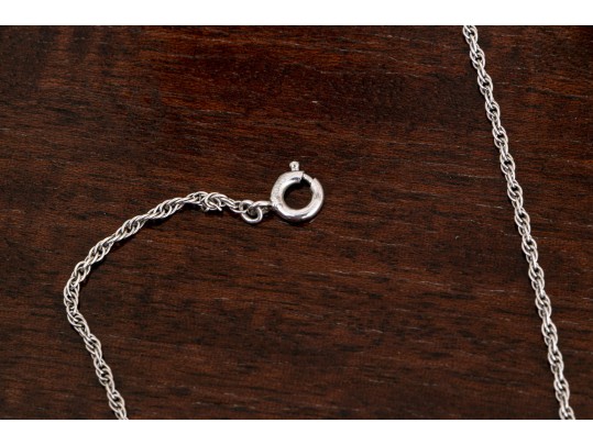 Lovely Sterling Silver Jewelry Suite With Blue And Clear Stones