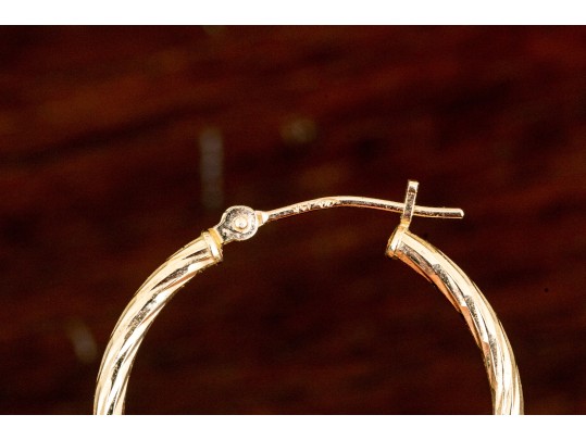 14K Yellow Gold Bracelet And Earrings