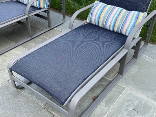 Three Brown Jordan Powder Coated Aluminum Chaises