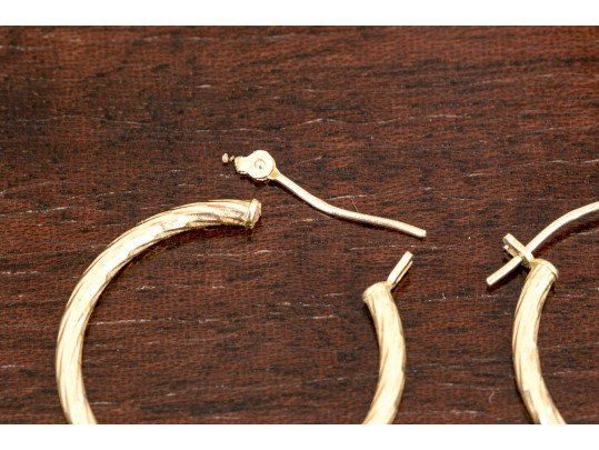 14K Yellow Gold Bracelet And Earrings