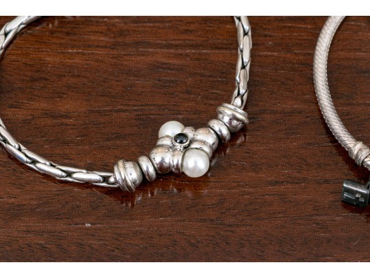 Sterling Silver Jewelry Group, Fab Earrings & Pandora