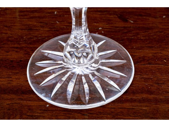 Set Of Eight Crystal Cordial/Sherry Glasses, Likely Waterford 