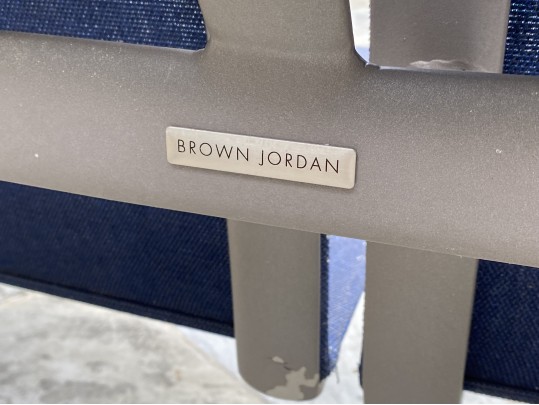 Brown Jordan Two Seater Powder Coated Settee