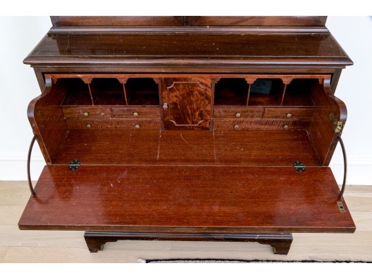 George III Style Mahogany Secretary Bookcase For Up-cycle