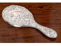 Antique Mappin & Webb London Sterling SIlver Chased Hand Mirror