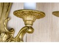 Set Of Four Crescent B.M. Co. Brass Electric Wall Sconces