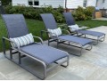 Three Brown Jordan Powder Coated Aluminum Chaises