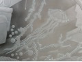 Dennis Abbe (B. 1941) Impressive Etched Aquatic Glass Panel