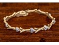 Adorable 14K Yellow & White Gold Bracelet
