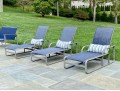 Three Brown Jordan Powder Coated Aluminum Chaises
