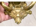 Set Of Four Crescent B.M. Co. Brass Electric Wall Sconces