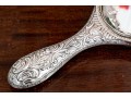 Antique Mappin & Webb London Sterling SIlver Chased Hand Mirror