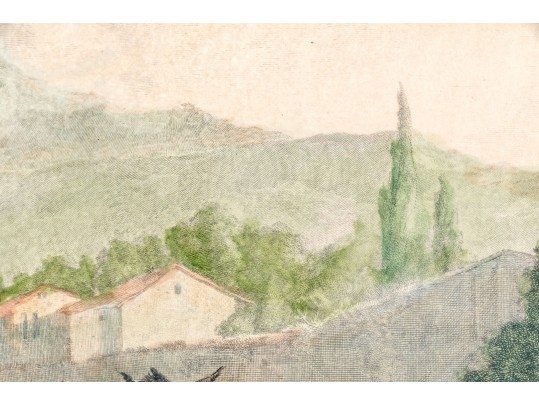 Two Hand Colored French Engraved Prints