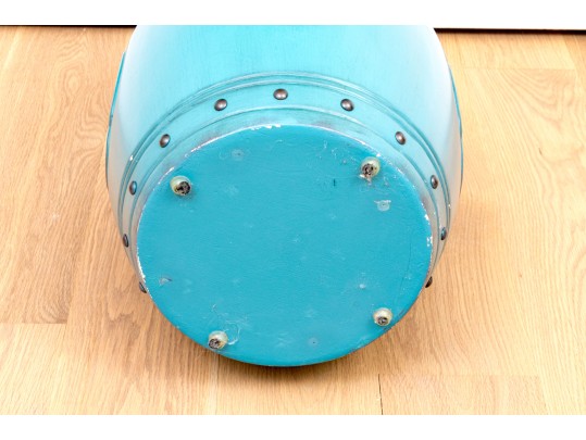 Stylish Carved And Painted Garden Stool