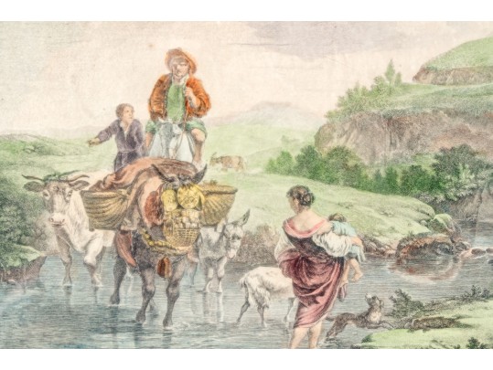 Two Hand Colored French Engraved Prints