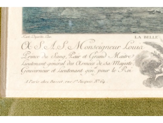 Two Hand Colored French Engraved Prints