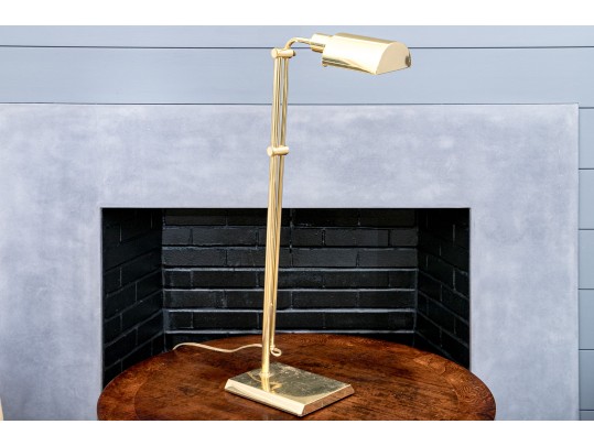 Brass Finished Adjustable Floor Lamp