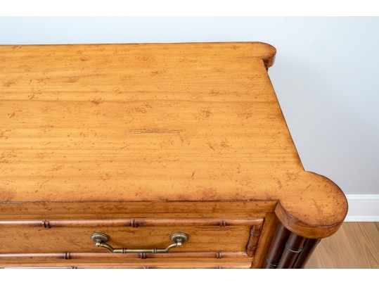 Fabulously Crafted Faux Bamboo Form Chest
