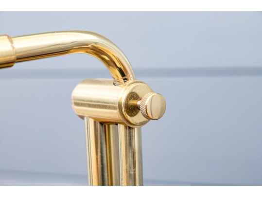 Brass Finished Adjustable Floor Lamp