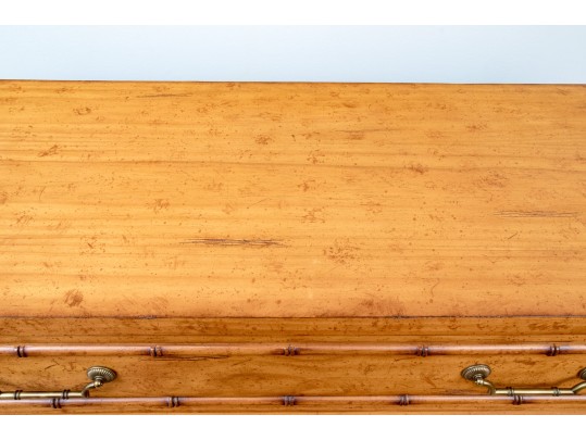 Fabulously Crafted Faux Bamboo Form Chest