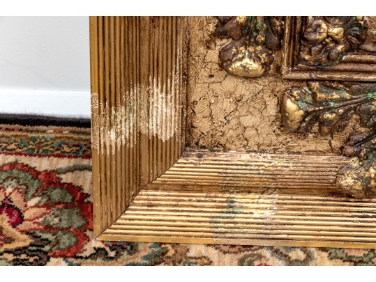 Fabulous Oversized Parcel Gilt Finished Mirror