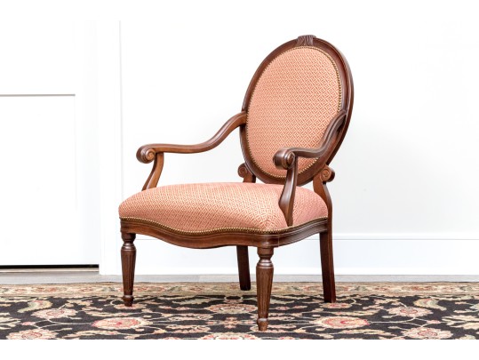 Fabulous Louis XVI Style Oval Back Oversized Fauteuil