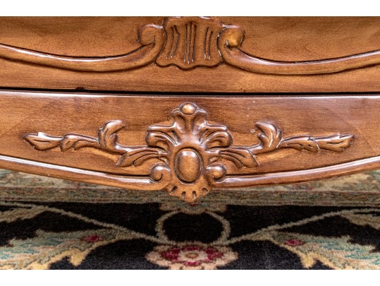 Vintage Pair Of Henredon Louis XV Style Bombe Bedside Chests