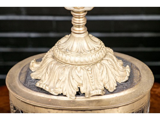 Handsome Oval Form Table Lamp