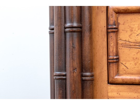 Fabulously Crafted Faux Bamboo Form Chest