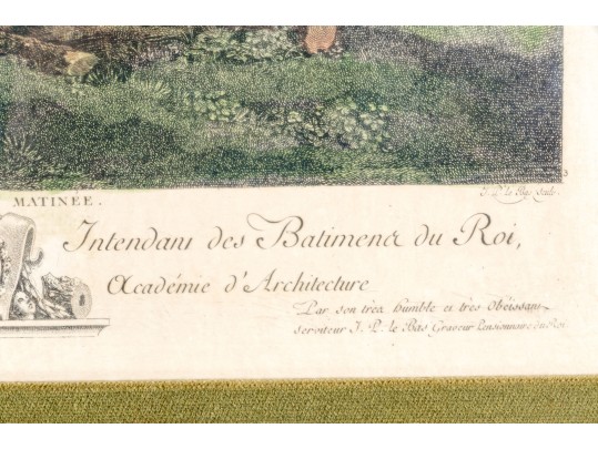 Two Hand Colored French Engraved Prints