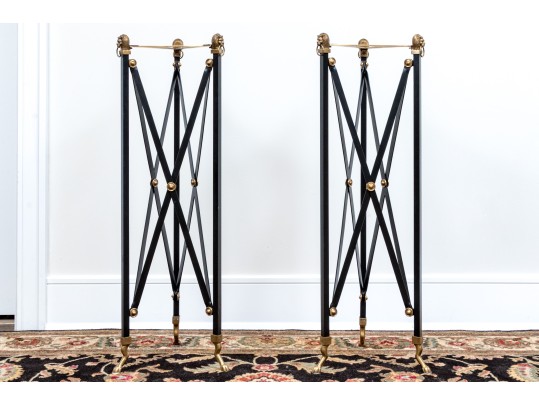 Quality Pair Of Maison Jansen Style Sculptural Pedestals