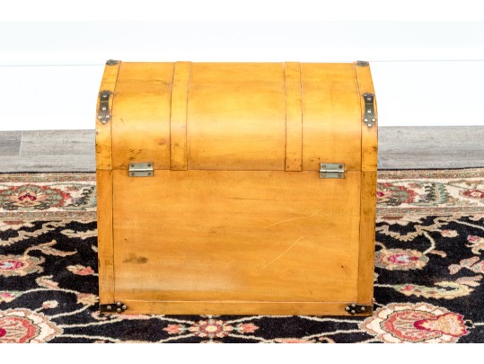Awesome Vintage Brass Mounted Steamer Trunk