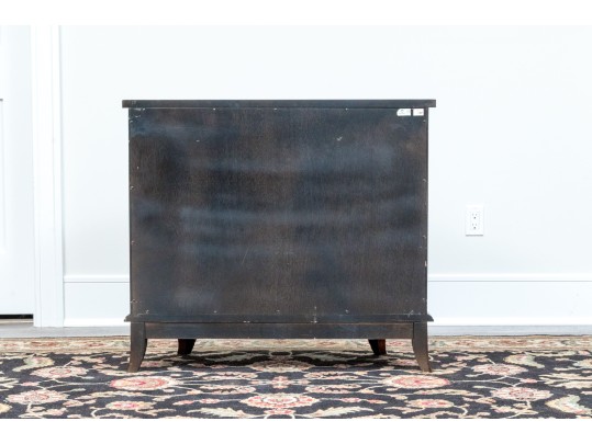 Impressive Pair Of Century Furniture Demilune Console Cabinets
