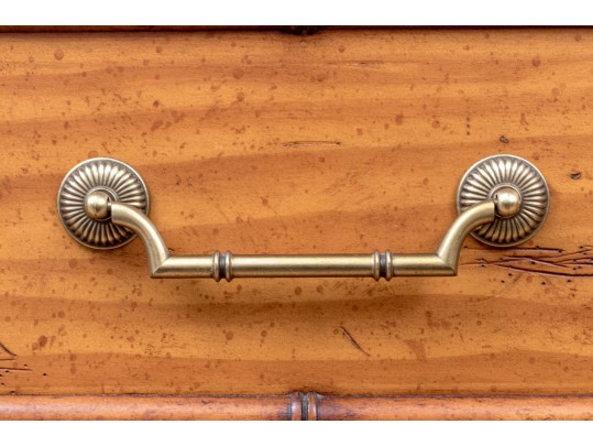 Fabulously Crafted Faux Bamboo Form Chest