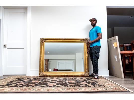 Marvelous And Massive Beveled Edge Mirror