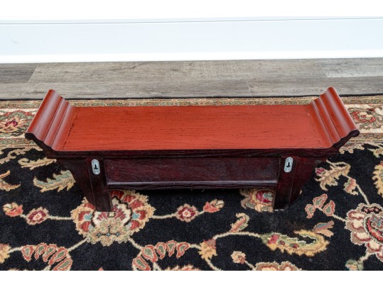 Vintage Chinese Lacquered Wall Mounted Cabinet