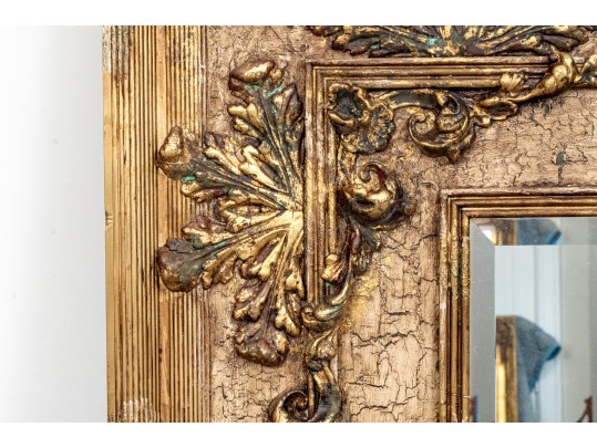 Fabulous Oversized Parcel Gilt Finished Mirror