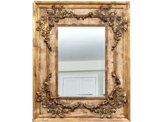 Fabulous Oversized Parcel Gilt Finished Mirror