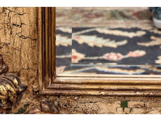 Fabulous Oversized Parcel Gilt Finished Mirror