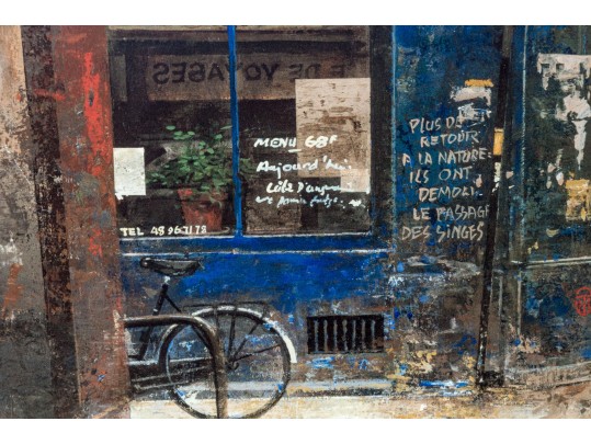 After Chiu Tak Hak (Chinese, B. 20th C.) Prints, French Urban Shop Facades