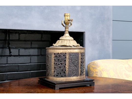 Handsome Oval Form Table Lamp