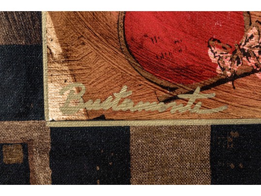 Decorative Print Collage On Canvas, 