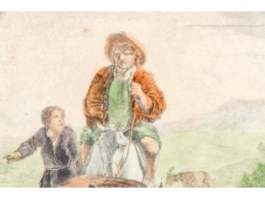 Two Hand Colored French Engraved Prints